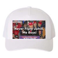 Donald Trump Never Fight Uphill Me Trump 2024 Yupoong Adult 5-Panel Trucker Hat