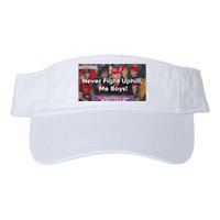 Donald Trump Never Fight Uphill Me Trump 2024 Valucap Bio-Washed Visor