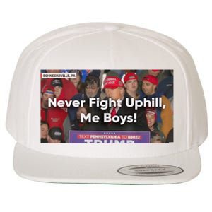 Donald Trump Never Fight Uphill Me Trump 2024 Wool Snapback Cap