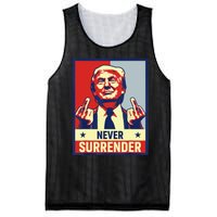 Donald Trump Never Surrender Pro Trump Trump Mug Shot Retro Mesh Reversible Basketball Jersey Tank