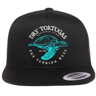 Dry Tortugas National Park Florida Keys Scuba Diving Turtle Flat Bill Trucker Hat