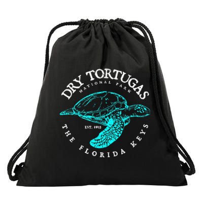 Dry Tortugas National Park Florida Keys Scuba Diving Turtle Drawstring Bag