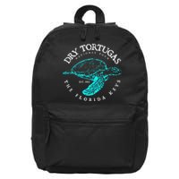 Dry Tortugas National Park Florida Keys Scuba Diving Turtle 16 in Basic Backpack