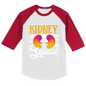 Dialysis Tech Nephrology Nurse Ney Squad Team Great Gift Kids Colorblock Raglan Jersey