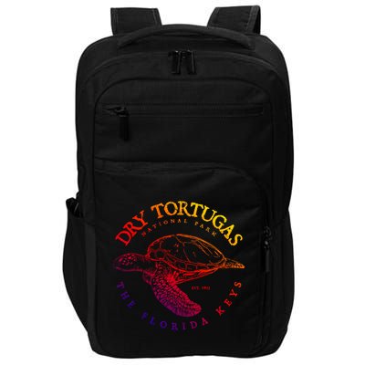 Dry Tortugas National Park Florida Keys Scuba Diving Turtle Cute Gift Impact Tech Backpack
