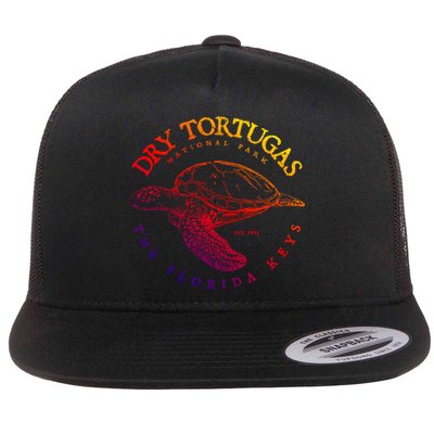 Dry Tortugas National Park Florida Keys Scuba Diving Turtle Cute Gift Flatbill Hat