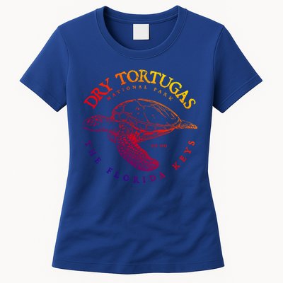 Dry Tortugas National Park Florida Keys Scuba Diving Turtle Cute Gift Womens T-Shirt