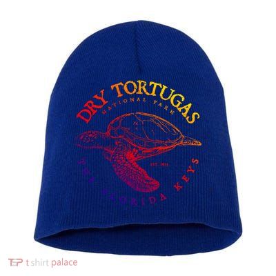 Dry Tortugas National Park Florida Keys Scuba Diving Turtle Cute Gift Short Acrylic Beanie