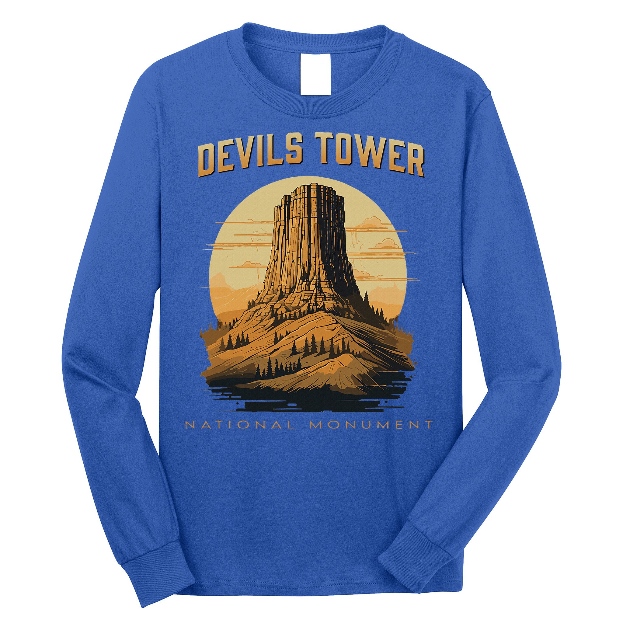 Devils Tower National Monument Wyoming Long Sleeve Shirt