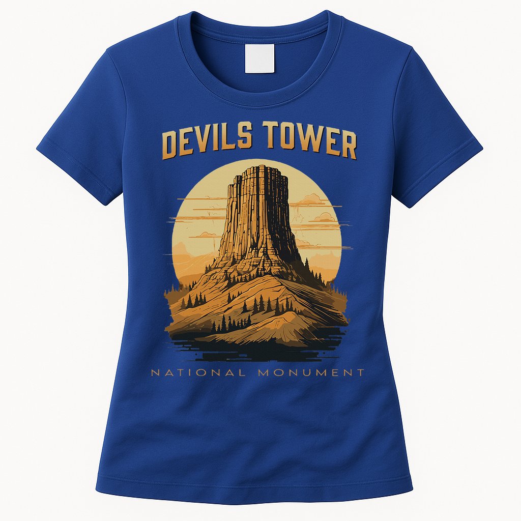 Devils Tower National Monument Wyoming Womens T-Shirt
