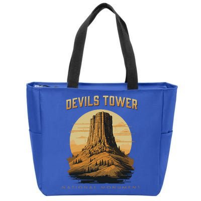 Devils Tower National Monument Wyoming Zip Tote Bag