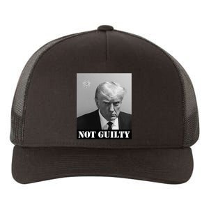 Donald Trump Not Guilty Mugshot Yupoong Adult 5-Panel Trucker Hat