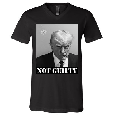 Donald Trump Not Guilty Mugshot V-Neck T-Shirt