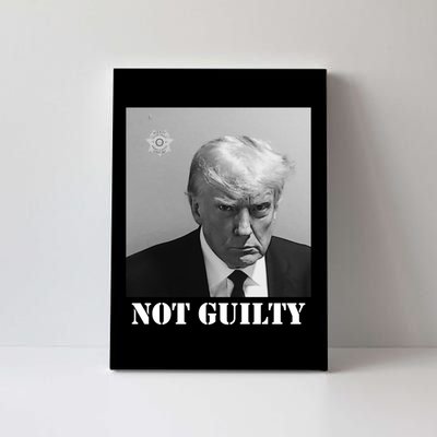 Donald Trump Not Guilty Mugshot Canvas