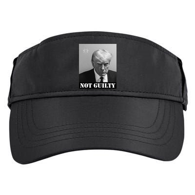 Donald Trump Not Guilty Mugshot Adult Drive Performance Visor