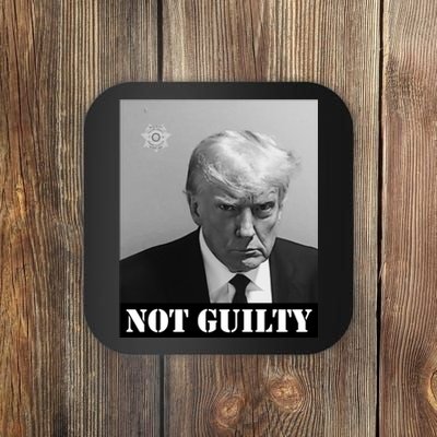 Donald Trump Not Guilty Mugshot Coaster