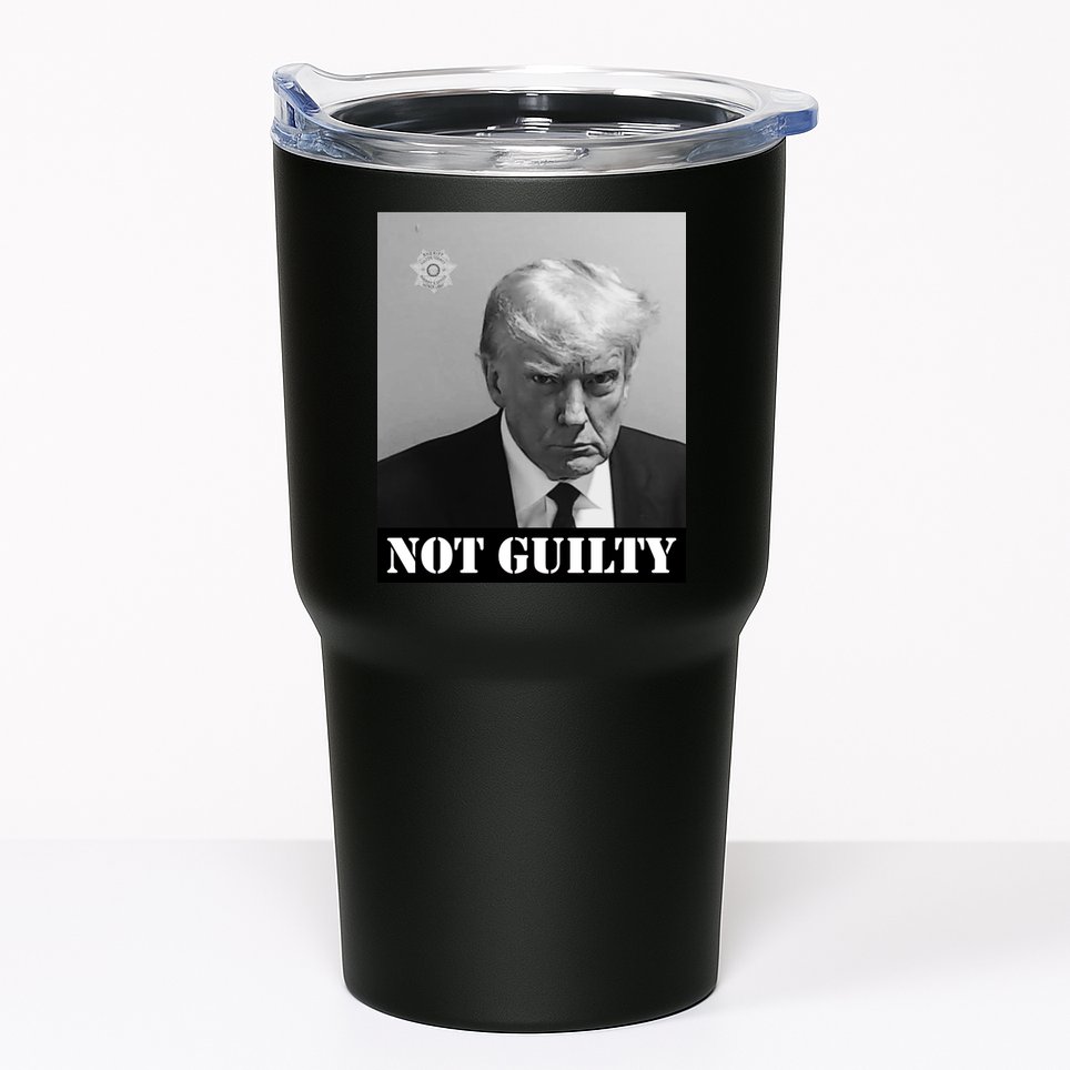 Donald Trump Not Guilty Mugshot Tumbler