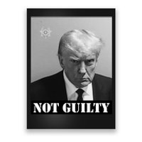 Donald Trump Not Guilty Mugshot Poster