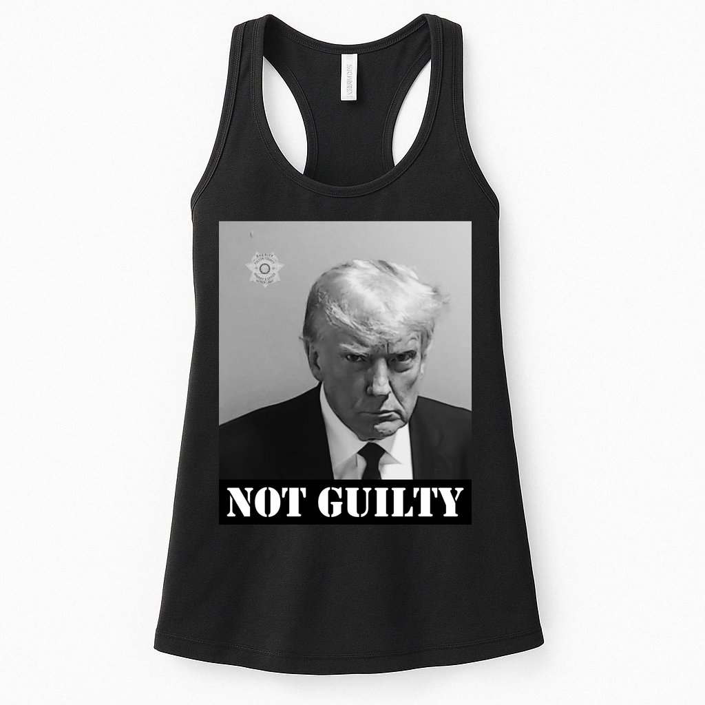 Donald Trump Not Guilty Mugshot Womens Tank Top