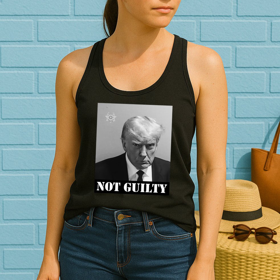 Donald Trump Not Guilty Mugshot Womens Tank Top