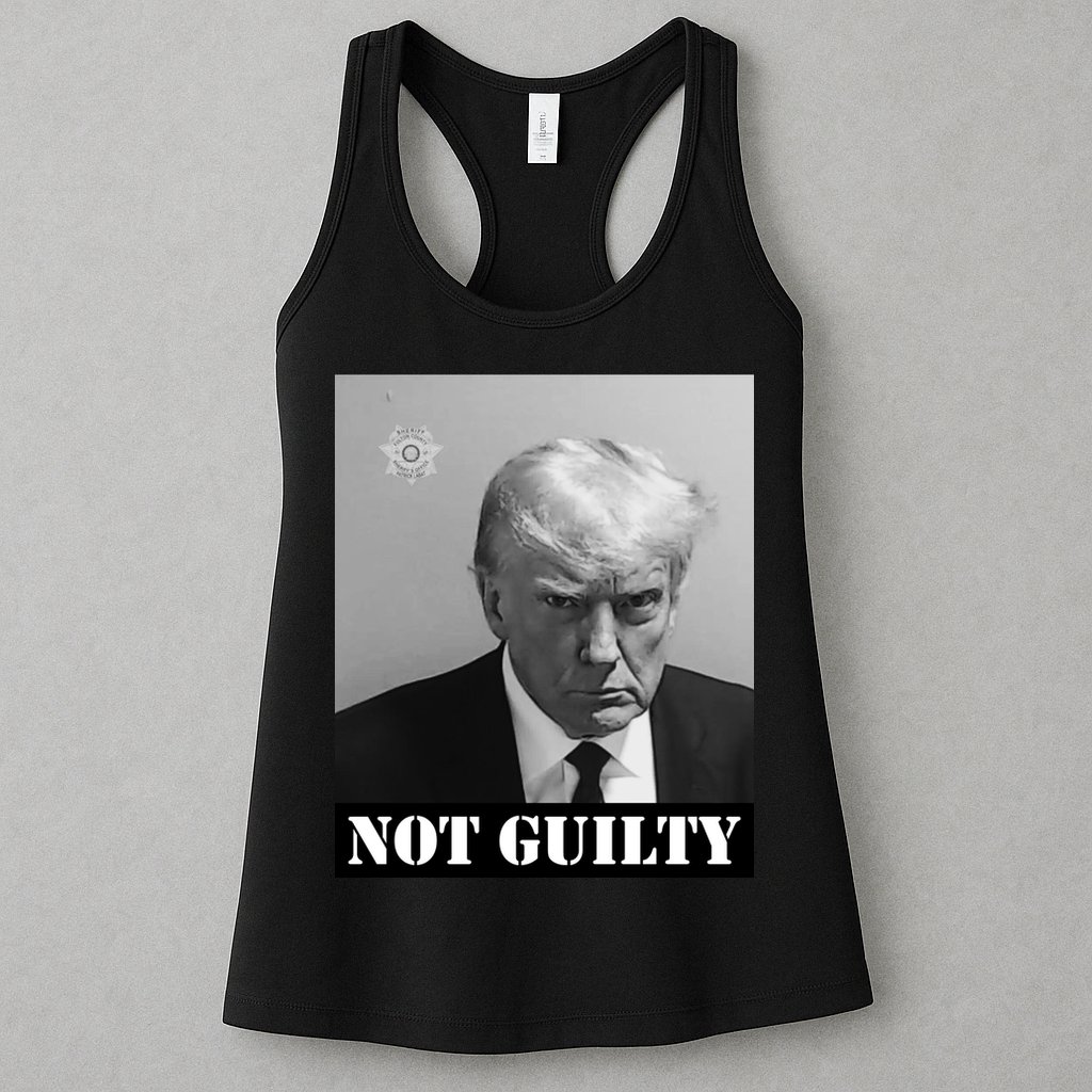 Donald Trump Not Guilty Mugshot Womens Tank Top