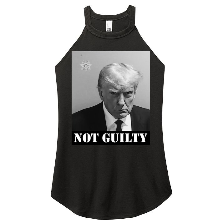 Donald Trump Not Guilty Mugshot Women's Perfect Tri Rocker Tank
