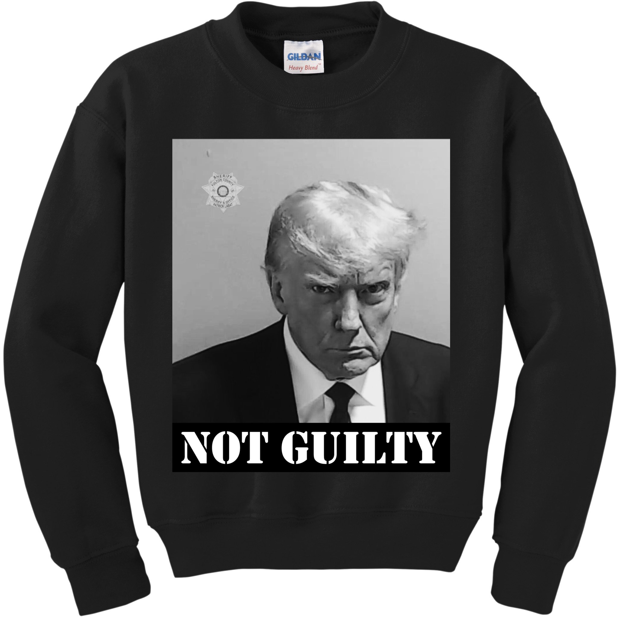 Donald Trump Not Guilty Mugshot Kids Sweatshirt