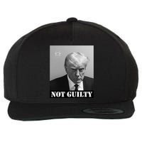 Donald Trump Not Guilty Mugshot Wool Snapback Cap