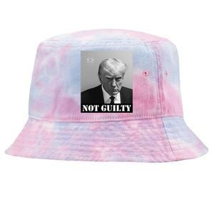 Donald Trump Not Guilty Mugshot Tie-Dyed Bucket Hat