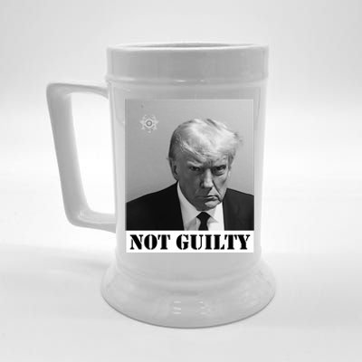 Donald Trump Not Guilty Mugshot Beer Stein