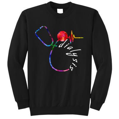 Dialysis Technician Nurse Heartbeat awareness Sweatshirt