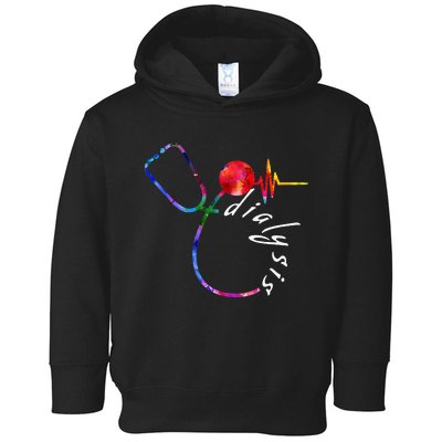 Dialysis Technician Nurse Heartbeat awareness Toddler Hoodie