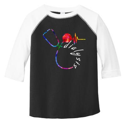 Dialysis Technician Nurse Heartbeat awareness Toddler Fine Jersey T-Shirt