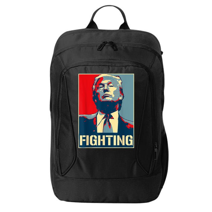 Donald Trump Never Stop Fighting To Save America City Backpack