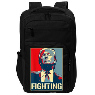 Donald Trump Never Stop Fighting To Save America Impact Tech Backpack