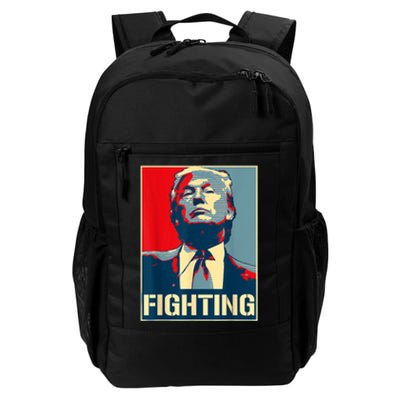 Donald Trump Never Stop Fighting To Save America Daily Commute Backpack