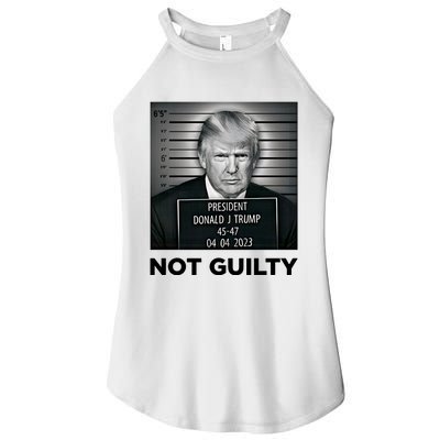 Donald Trump Not Guilty Free Trump Funny Pro Trump Suppor Women’s Perfect Tri Rocker Tank