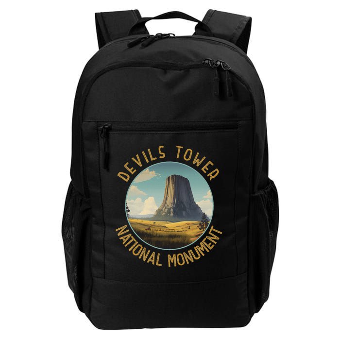 Devils Tower National Monument Distressed Circle Backpack