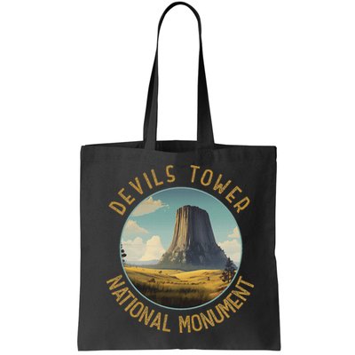 Devils Tower National Monument Distressed Circle Bag