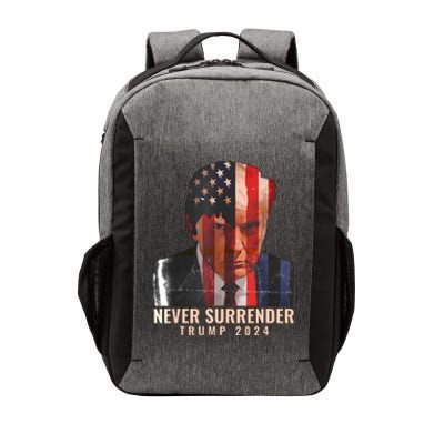 Donald Trump Never Surrender President 2024 Trump Mug Shot Vector Backpack