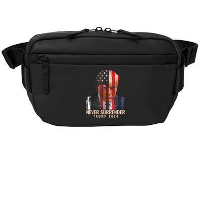 Donald Trump Never Surrender President 2024 Trump Mug Shot Crossbody Pack