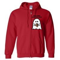 Dead Tired Need More Brew Ghost Drinking Coffee Full Zip Hoodie