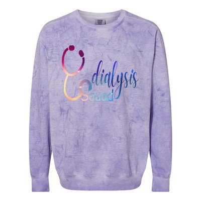 Dialysis Technician Nephrology Kidney Nurse Colorblast Crewneck Sweatshirt