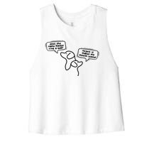 Does The Name Pavlov Ring A Bell Women's Racerback Cropped Tank