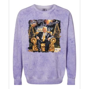 Donald Trump New Year New America 2025 Colorblast Crewneck Sweatshirt