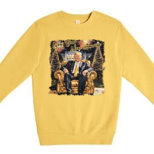 Donald Trump New Year New America 2025 Premium Crewneck Sweatshirt