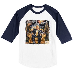 Donald Trump New Year New America 2025 Baseball Sleeve Shirt