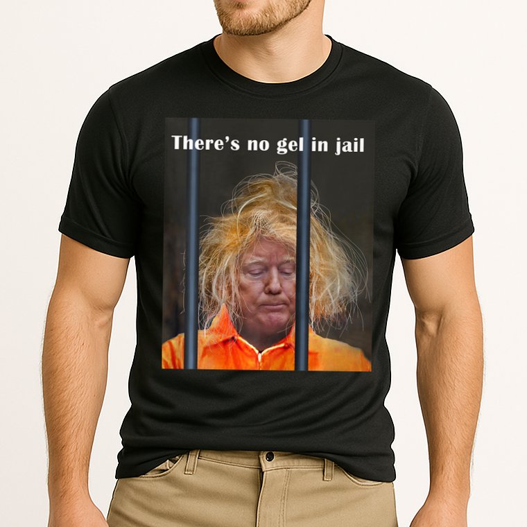 Donald Trump No Gel In Jail Cooling Performance Crew T-Shirt