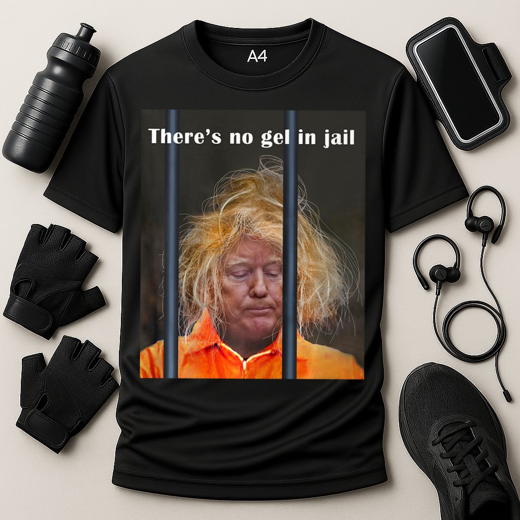Donald Trump No Gel In Jail Cooling Performance Crew T-Shirt
