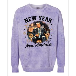 Donald Trump New New New America Colorblast Crewneck Sweatshirt